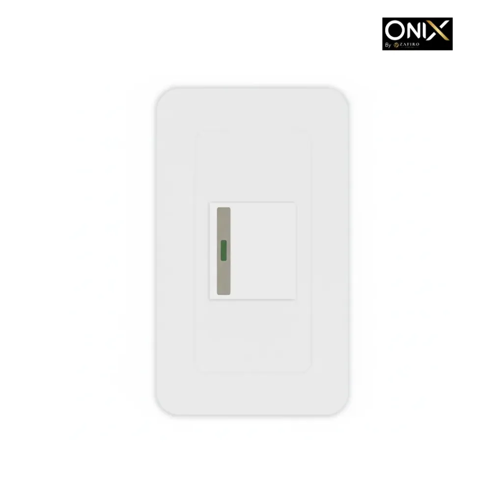 [ZFR38] Interruptor Sencillo Conmutable Onix Color Blanco - ZFR38