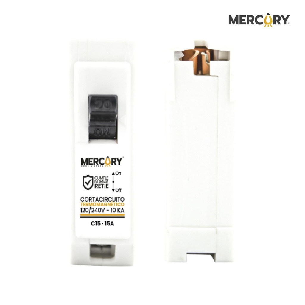 [EBM01] Breaker 1P 15A Enchufable - Mercury Promax EBM01