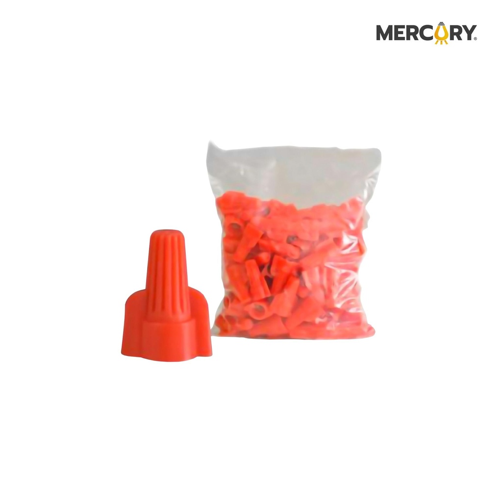 Conector Profesional Rojo Bolsa por 100 Unidades - Mercury ECA66