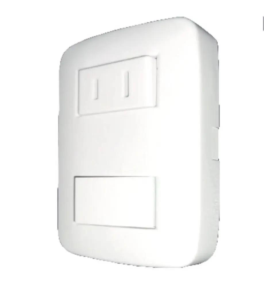 INTERRUPTOR + TOMA S-PONER BASIC BLANCO MERCURY PROMAX - ETI83