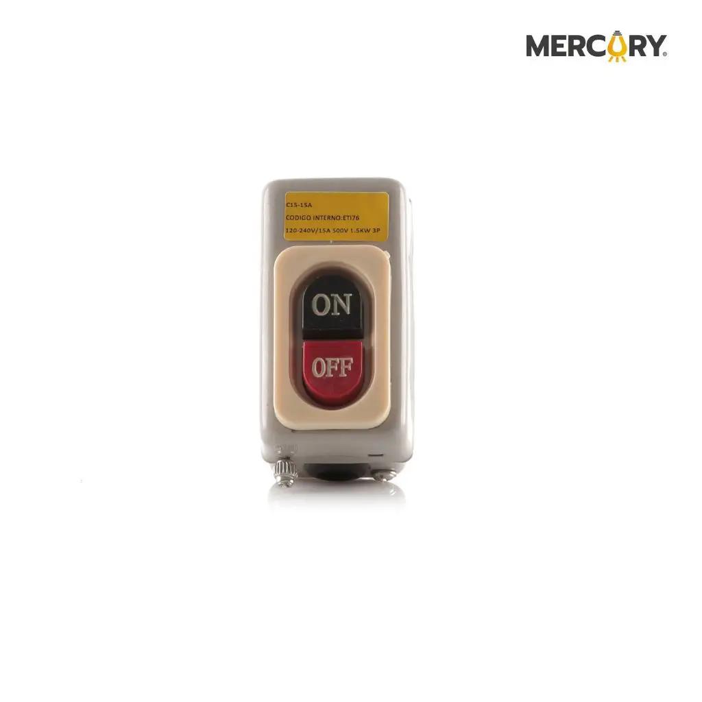 Interruptor push button on - off 15a Mercury Promax - eti76