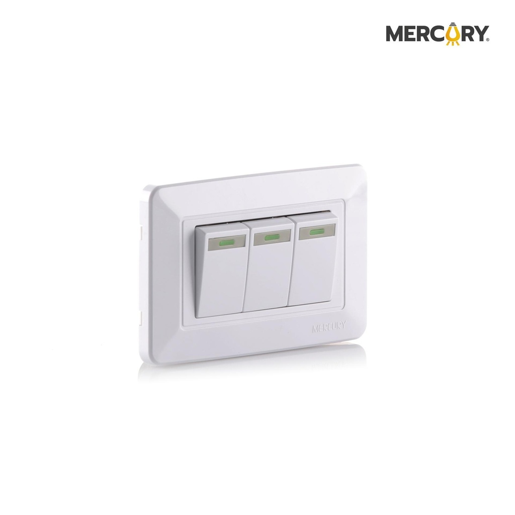 [ETI10] Interruptor triple conmutable Mercury blanco 118z-03 Mercury Promax - eti10