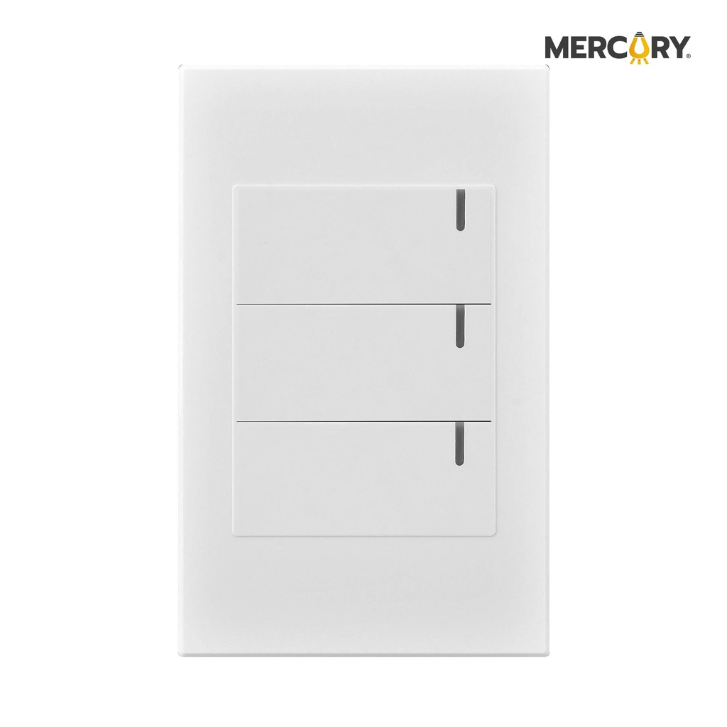 Interruptor Triple Conmutable Premium Blanco - Mercury Promax ETI36