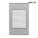 Interruptor triple conmutable stainless Mercury Promax - eti45