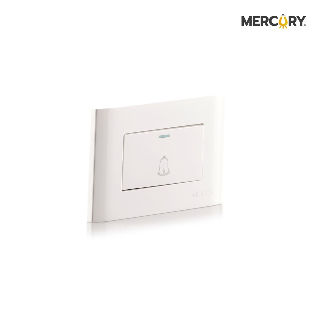 Pulsador sencillo premium white Mercury Promax - eti39