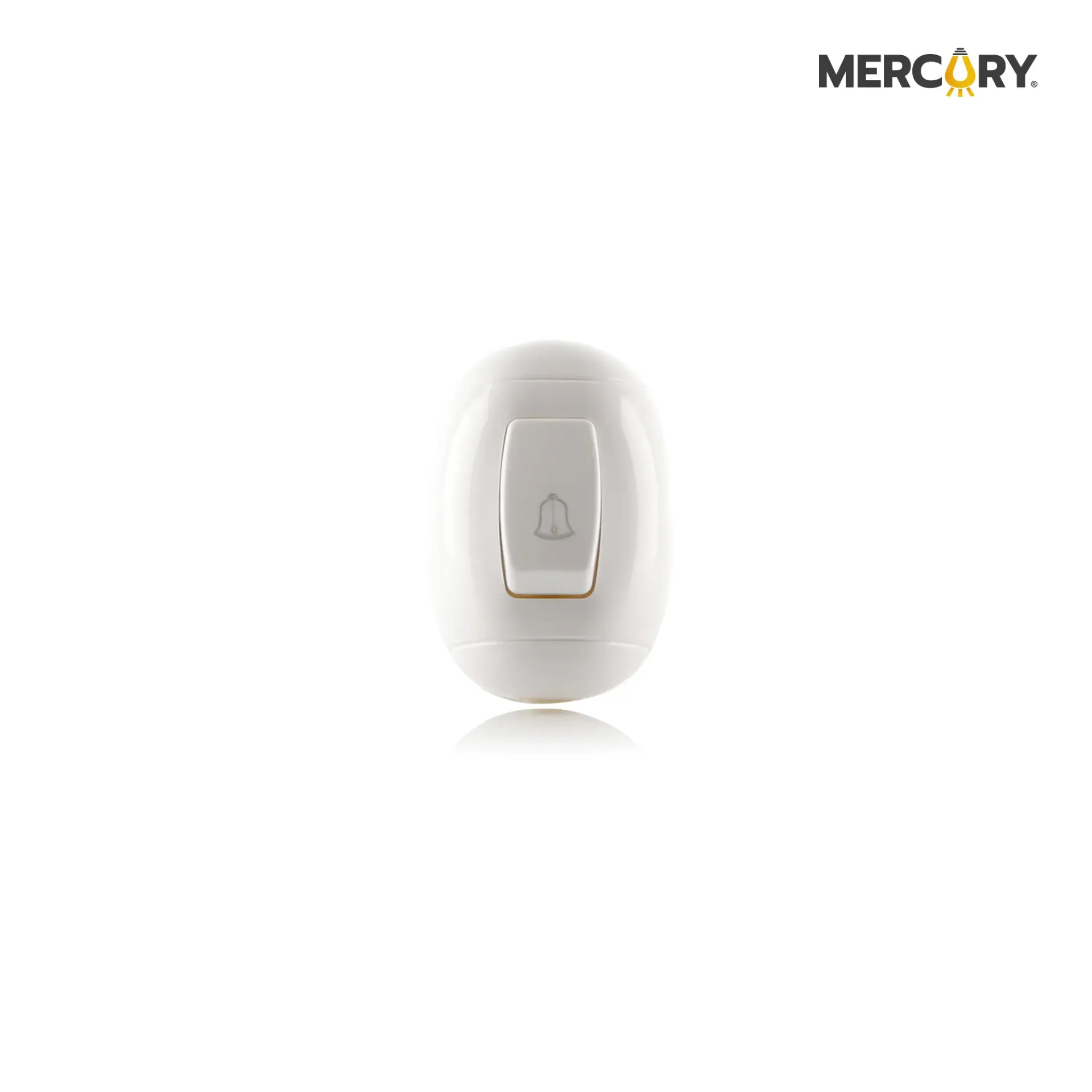 Pulsador Sobreponer Blanco de Lujo - Mercury Promax ETI02