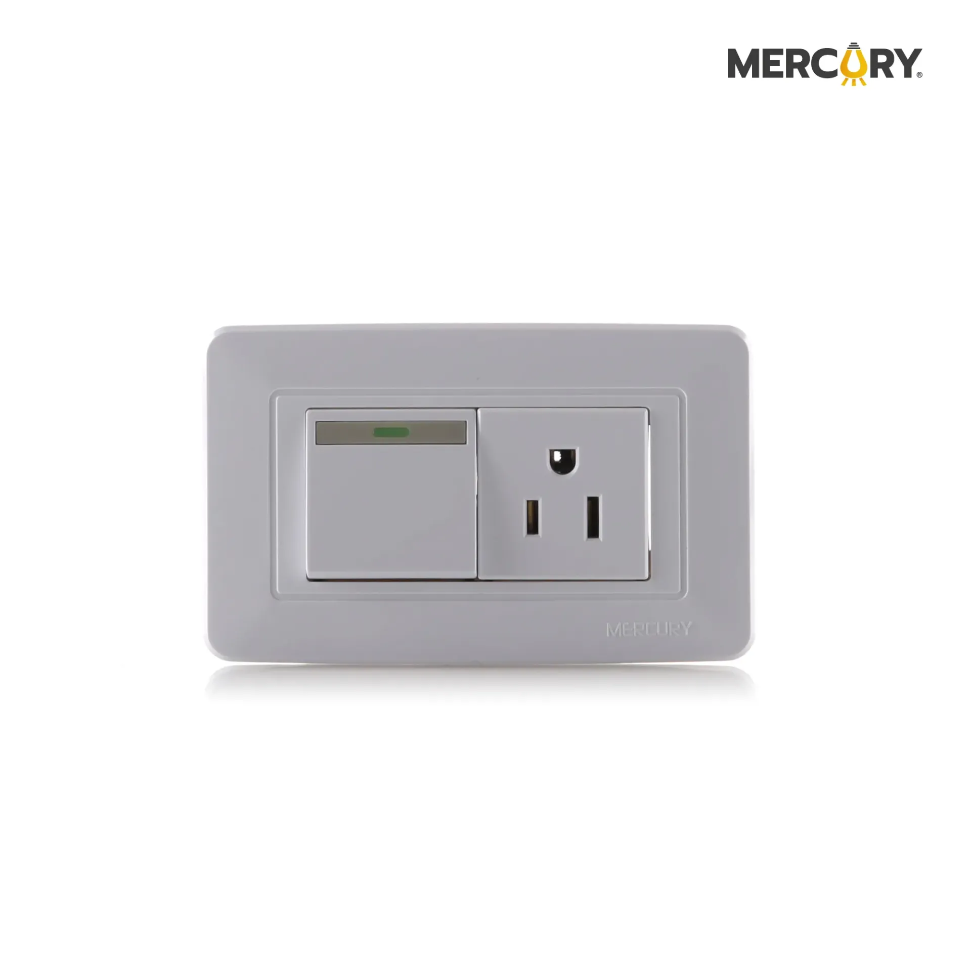 Toma + Interruptor Blanco 118Z - 07 - Mercury Promax ETI12