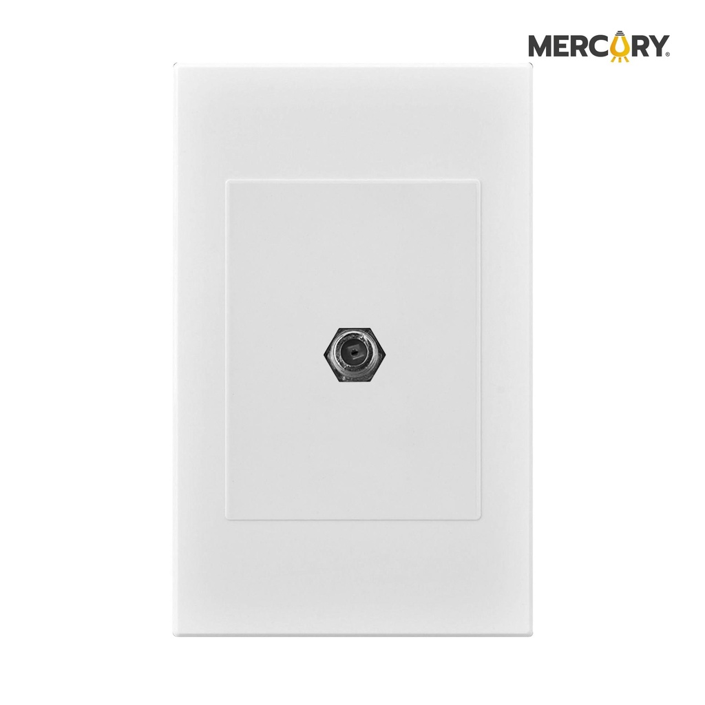 [ETI41] Toma Coaxial Premium Blanco - Mercury Promax ETI41