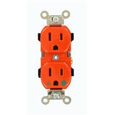 [ETI06] Toma doble naranja hospitalaria regulada 15a Mercury Promax - eti06