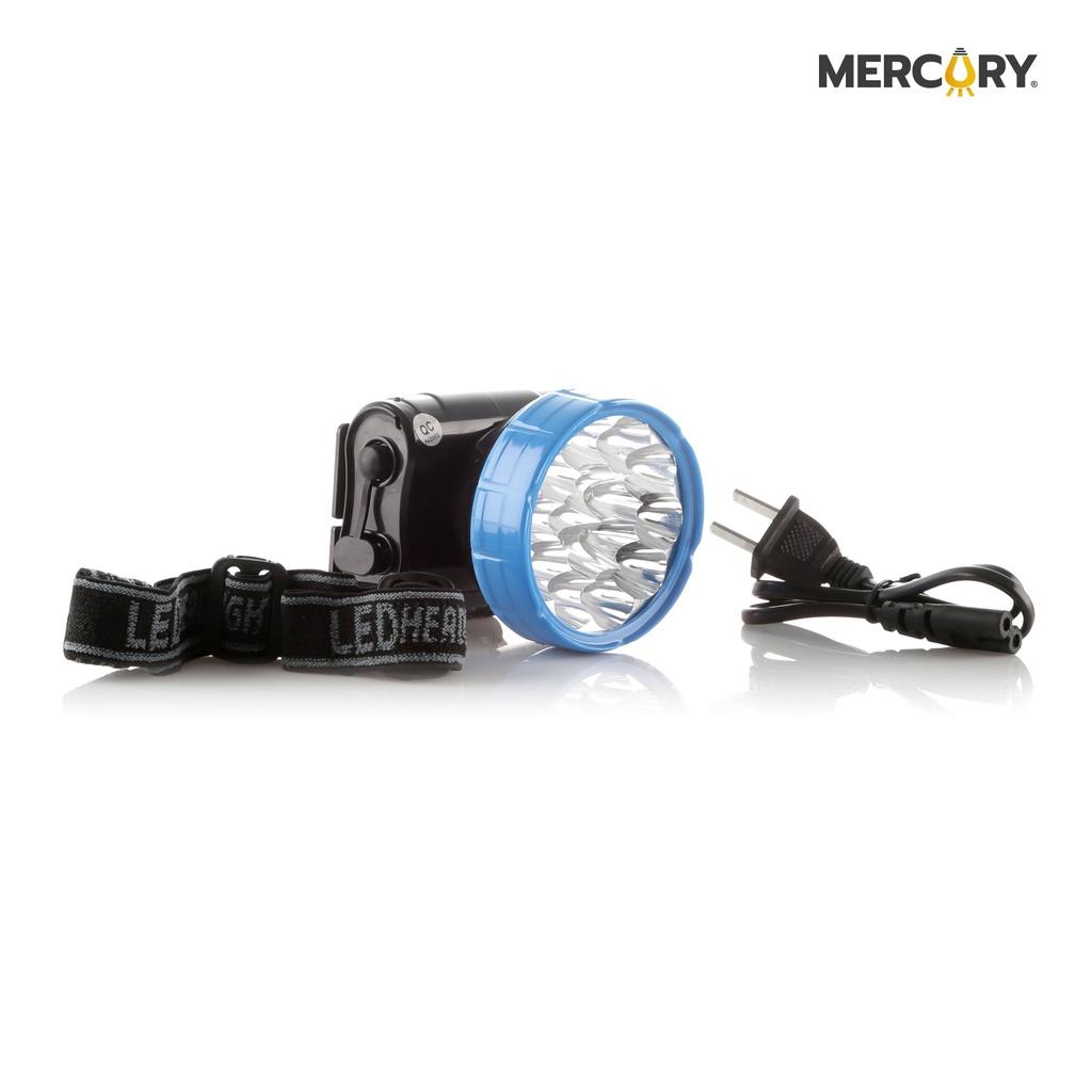 Linterna Recargable 15LED 3213 700MA tipo Minero Recarga con Cable - Mercury Promax ILE07