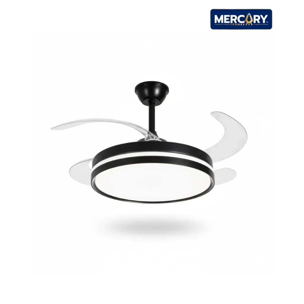 [IDL158] Lámpara LED Con Ventilador 60W Black BT CCT Dimmable Mercury IDL158