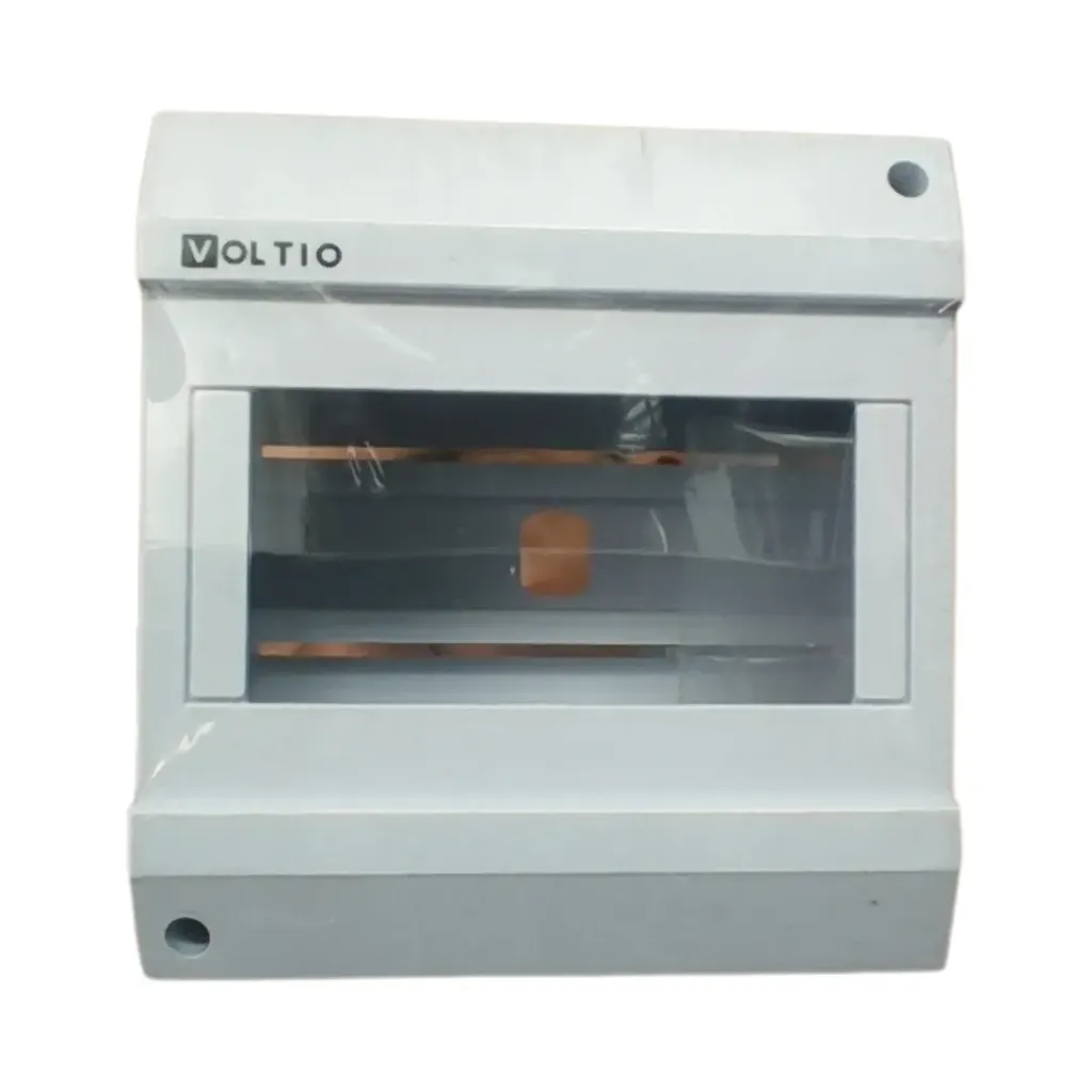 Caja Para Minibreaker 6 Circuitos Sin Tapa Sin Puerta TYC Voltio DLE