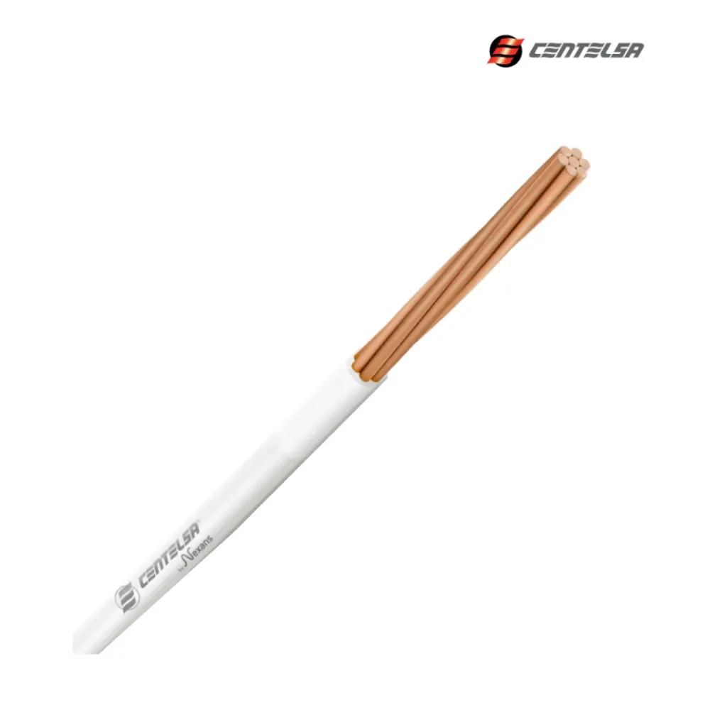 [200351R1BL] Cable de Cobre 14 Blanco AWG THHN/THWN 90°C Centelsa DLE