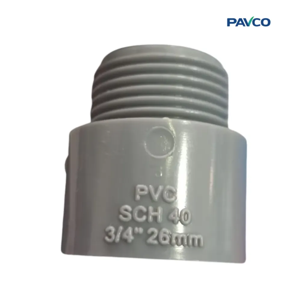 [2909663] Adaptador Terminal PVC Conduit SCH40 3/4 Pulgada Pavco DLE