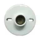 Plafon De Loza Blanco Rosca E27 Sen DLE