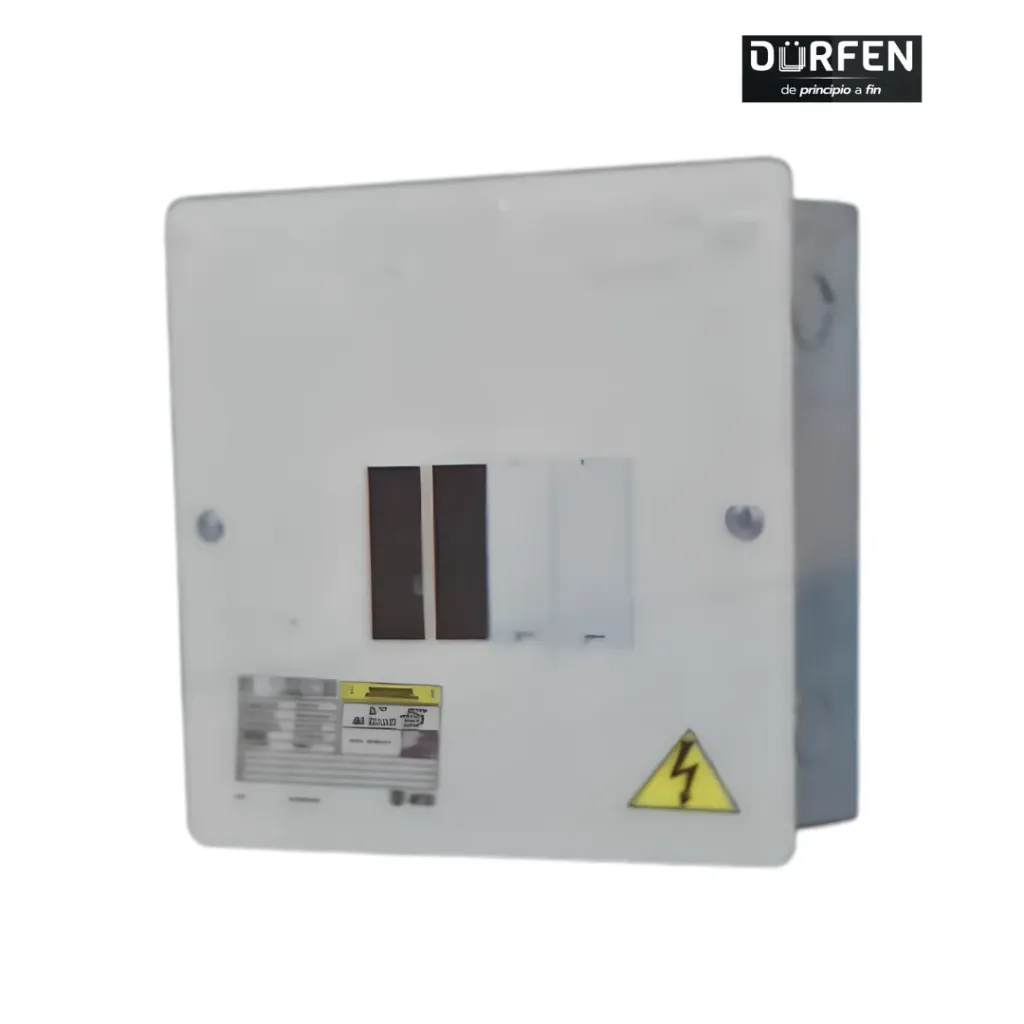 [ZFR936] Tablero Monofasico Bimetalico Tapa Lisa Metalica - 4 Puestos ZFR936