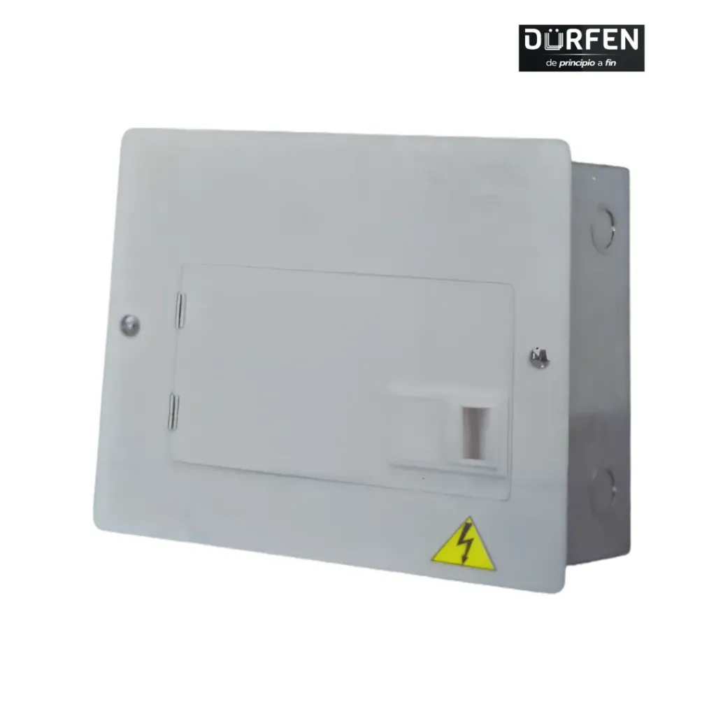Tablero Bifasico Bimetalico Tapa Con Puerta Metalica - 4 Puestos ZFR943