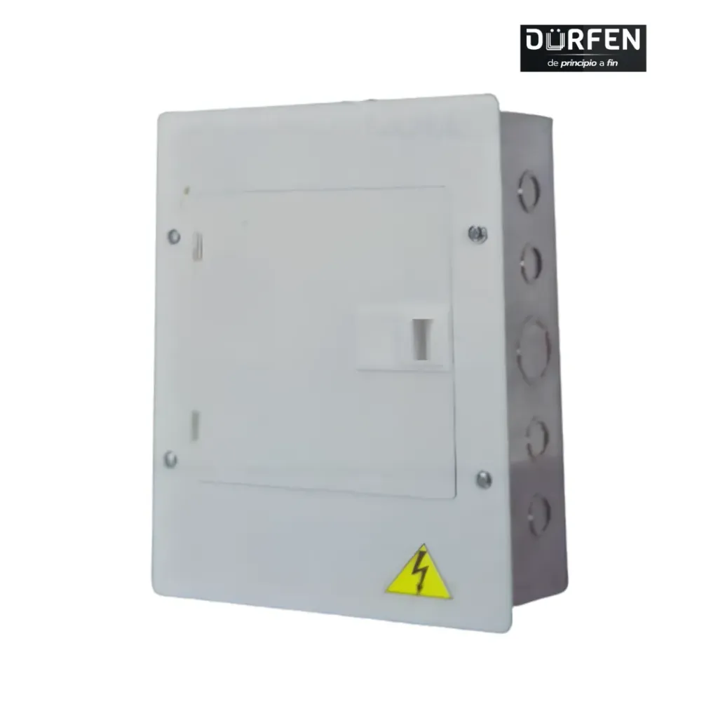 Tablero Bifasico Bimetalico Tapa Con Puerta Metalica - 8 Puestos ZFR945