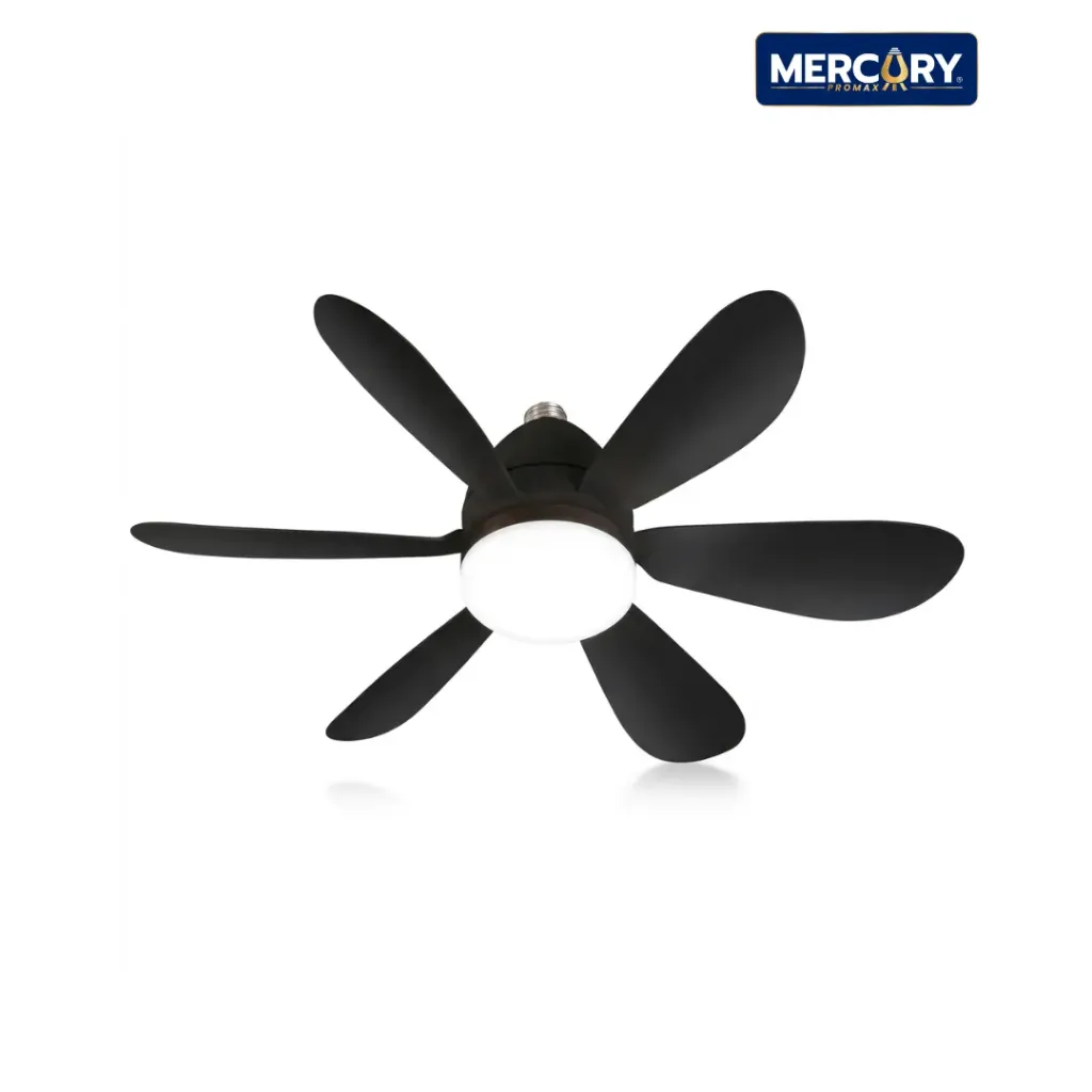 [IBL122] Bombilla LED Con Ventilador E27 22W Negro CCT 6 Aspas Mercury IBL122