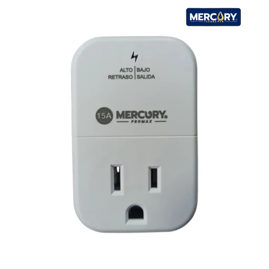[ECA153] Protector de Voltaje Mini 15A 1500W 120V AC BLISTER - Mercury ECA153