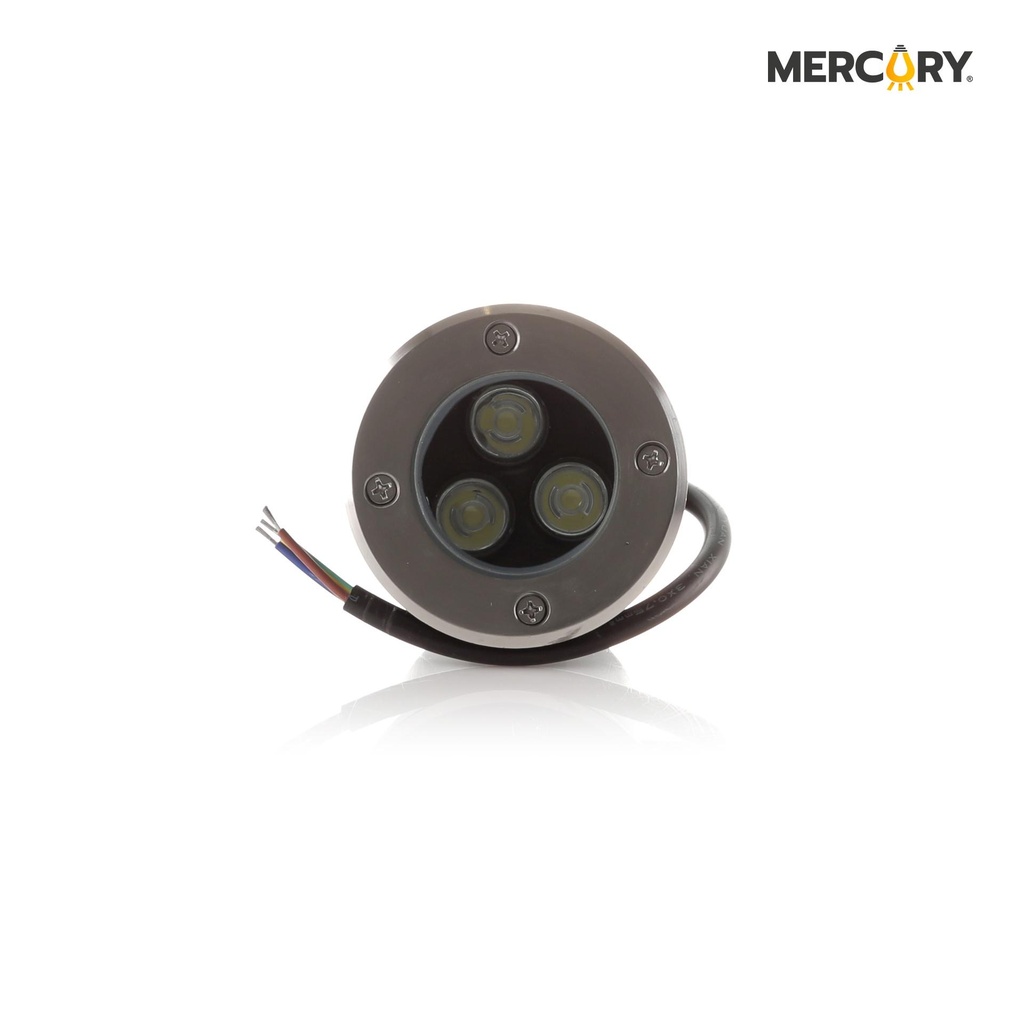 [IPL104] Bala LED de Piso 3W 3000K Satin Redonda - Mercury Promax IPL104
