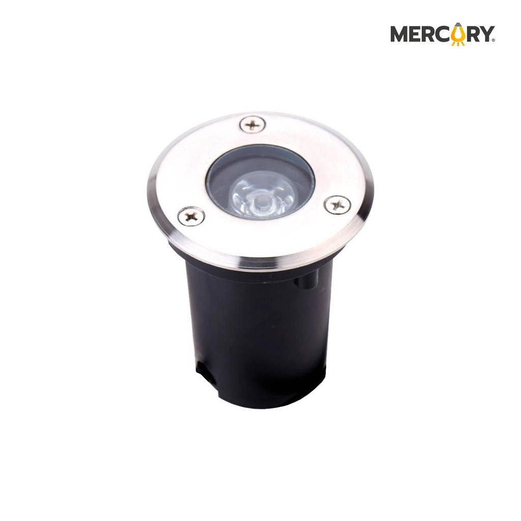 Bala LED de Piso Mini 1W 6500K Satin Redonda - Mercury Promax IPL221