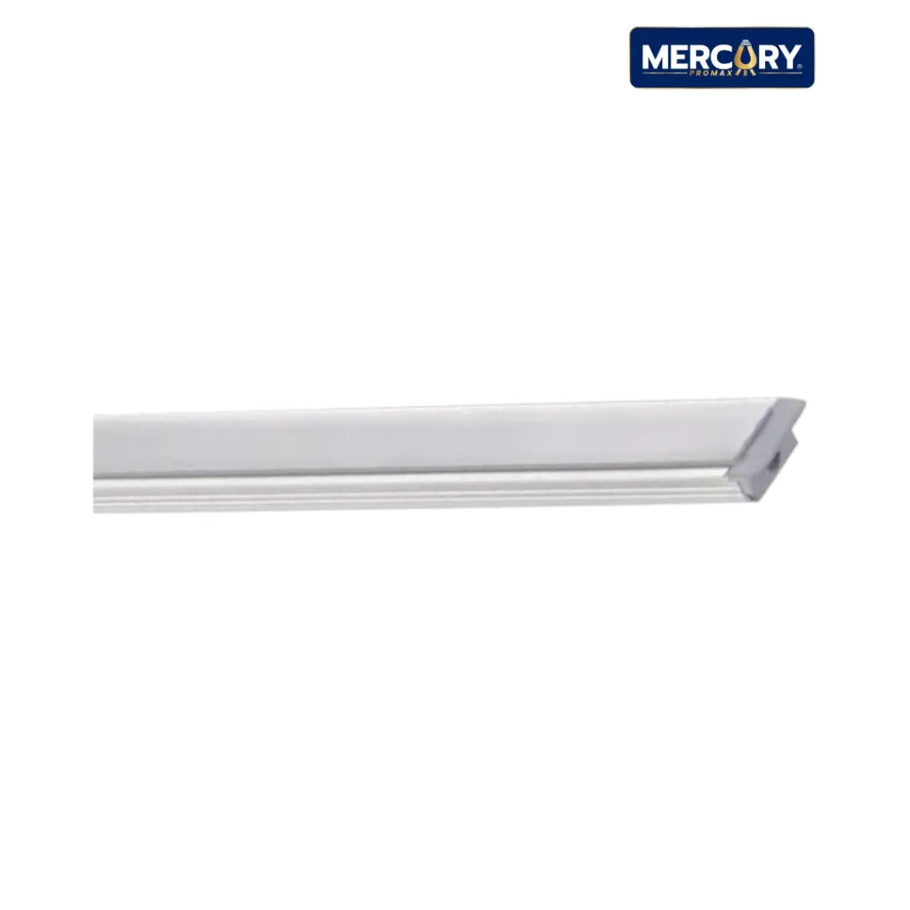 Perfil-187 Incrustar Riel/Aluminio-Natural Difusor/Pc ICL268