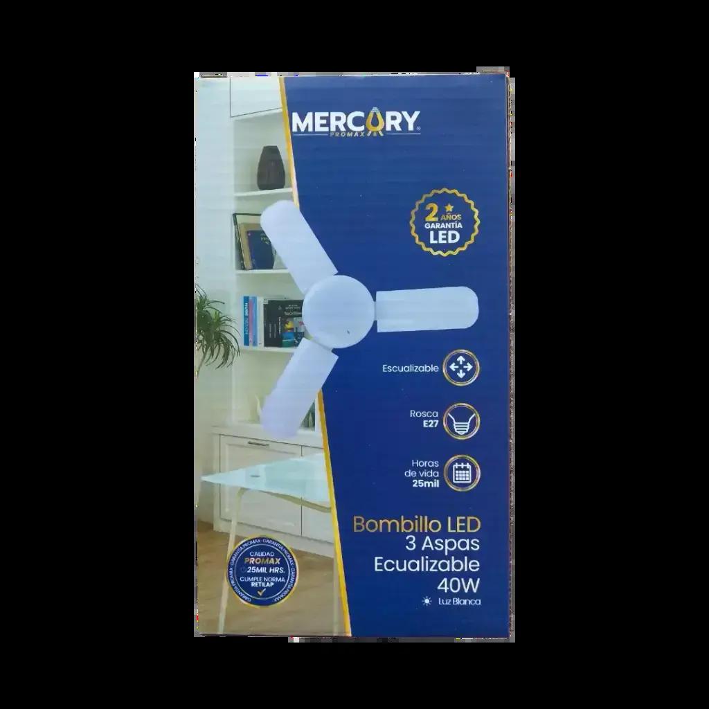 BOMBILLO LED 3-ASPAS ESCUALIZABLE 40W E27 6500K MERCURY - IBL49