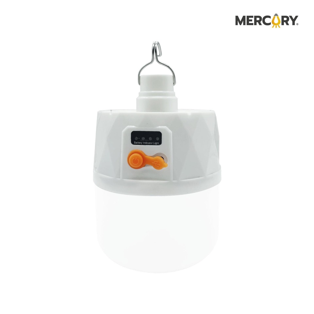 Bombillo con gancho led recargable usb 50w 6500k Mercury Promax - ile19