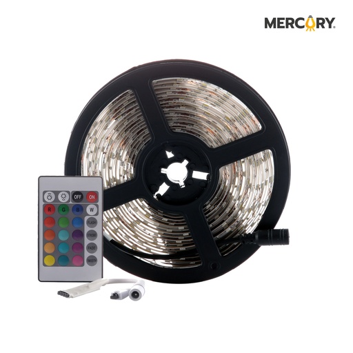 [ICL08] CINTA LED 12V IP65 LUZ RGB ROLLO*5M (INCLUYE KIT CONTROLADOR + CONTROL) MERCURY PROMAX - ICL08