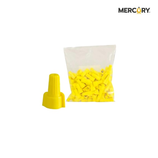 [ECA65] CONECTOR PROFESIONAL AMARILLO X UNIDAD (HAY BOLSA DE 100) TITANIUM - ECA65