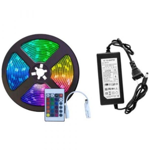 [ICL96] KIT BLISTER CINTA LED RGB 5050 5M (INCLUYE CONTROLADOR + CONTROL+ ADAPTADOR ) MERCURY PROMAX - ICL96