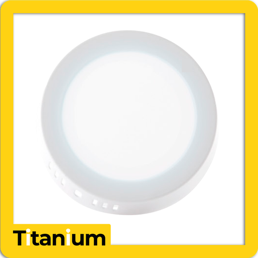 [TTA23] PANEL LED TITANIUM SOBREPONER 18W 8" 6500K/RED - TTA23
