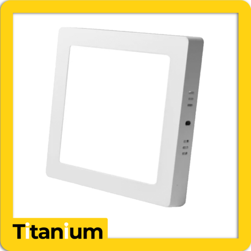 [TTA28] PANEL LED TITANIUM SOBREPONER 24W 10" 6500K/CUADRADO - TTA28