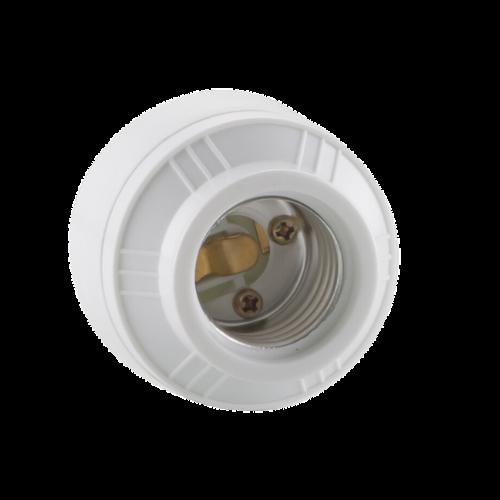 [ECA60] ROSETA PLASTICA E27 2 PIEZAS TITANIUM - ECA60