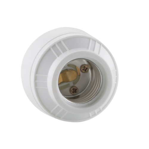 [ECA60] ROSETA PLASTICA E27 2 PIEZAS TITANIUM - ECA60