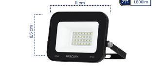 [IRL27] Reflector LED  Tableta Promax  Línea Profesional  6500K - Luz Blanca MERCURY PROMAX - IRL27