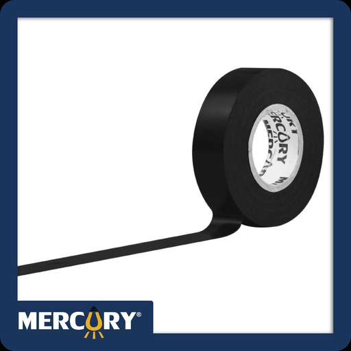 [ECA14] CINTA AISLANTE 15M NEGRA MERCURY CERTIFICACION UL - ECA14