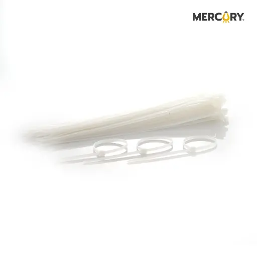 [EMP20] CORREAS DE AMARRE EN NYLON 40CM X 5MM BLANCO MERCURY PROMAX - EMP20