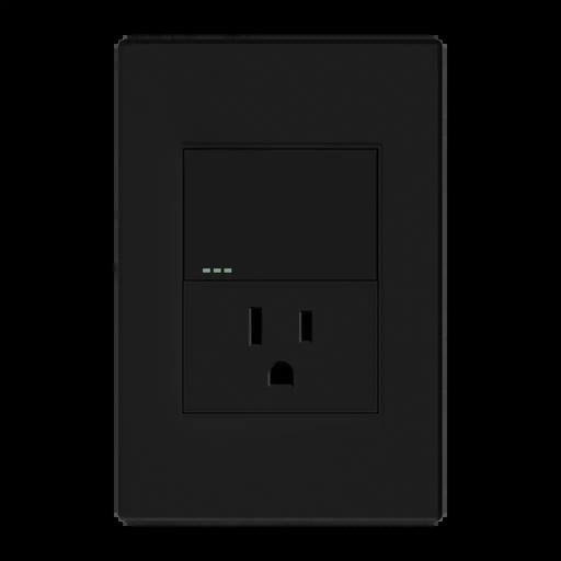 [ETI164] TOMA + INTERRUPTOR NEGRO MATE MERCURY PROMAX - ETI164