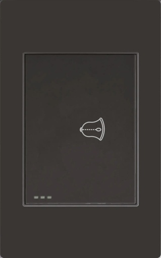 [ETI168] PULSADOR SENCILLO NEGRO MATE MERCURY PROMAX - ETI168