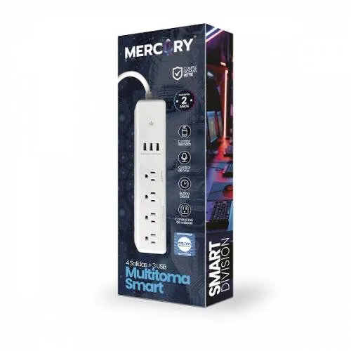 [TIC31] MULTITOMA SMART 4 SALIDAS + 3 USB 1.5M/CABLE MERCURY PROMAX TIC31