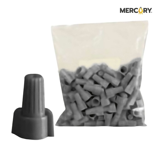 [ECA126] CONECTOR PROFESIONAL GRIS x Unidad (HAY BOLSA X 100) TITANIUM - ECA126