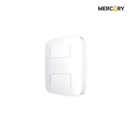 [ETI82] INTERRUPTOR DOBLE S-PONER BASIC BLANCO MERCURY PROMAX - ETI82