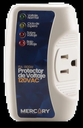 [ECA110] PROTECTOR DE VOLTAJE 15A 1800W 120V AC BLISTER MERCURY - ECA110
