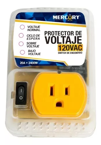 [ECA111] PROTECTOR DE VOLTAJE 20A 2400W 120V AC BLISTER TITANIUM - ECA111