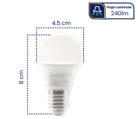[IBL02] BOMBILLO LED 3W E27 6500K TITANIUM - IBL02
