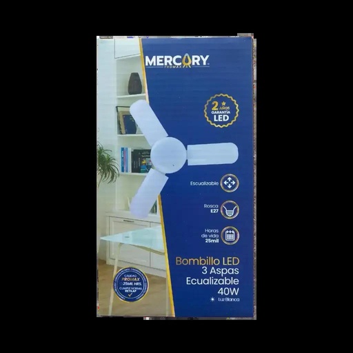 [IBL49] BOMBILLO LED 3-ASPAS ESCUALIZABLE 40W E27 6500K MERCURY - IBL49